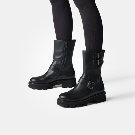 Boots with buckles in black Paul Green